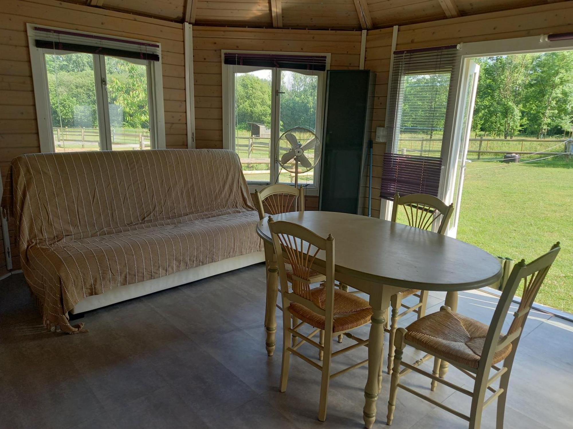 Chalet Au Coeur De La Nature Le Grand-Lucé Exteriör bild